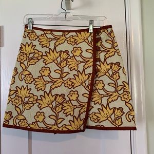 TopShop Printed Wrap Mini Skirt